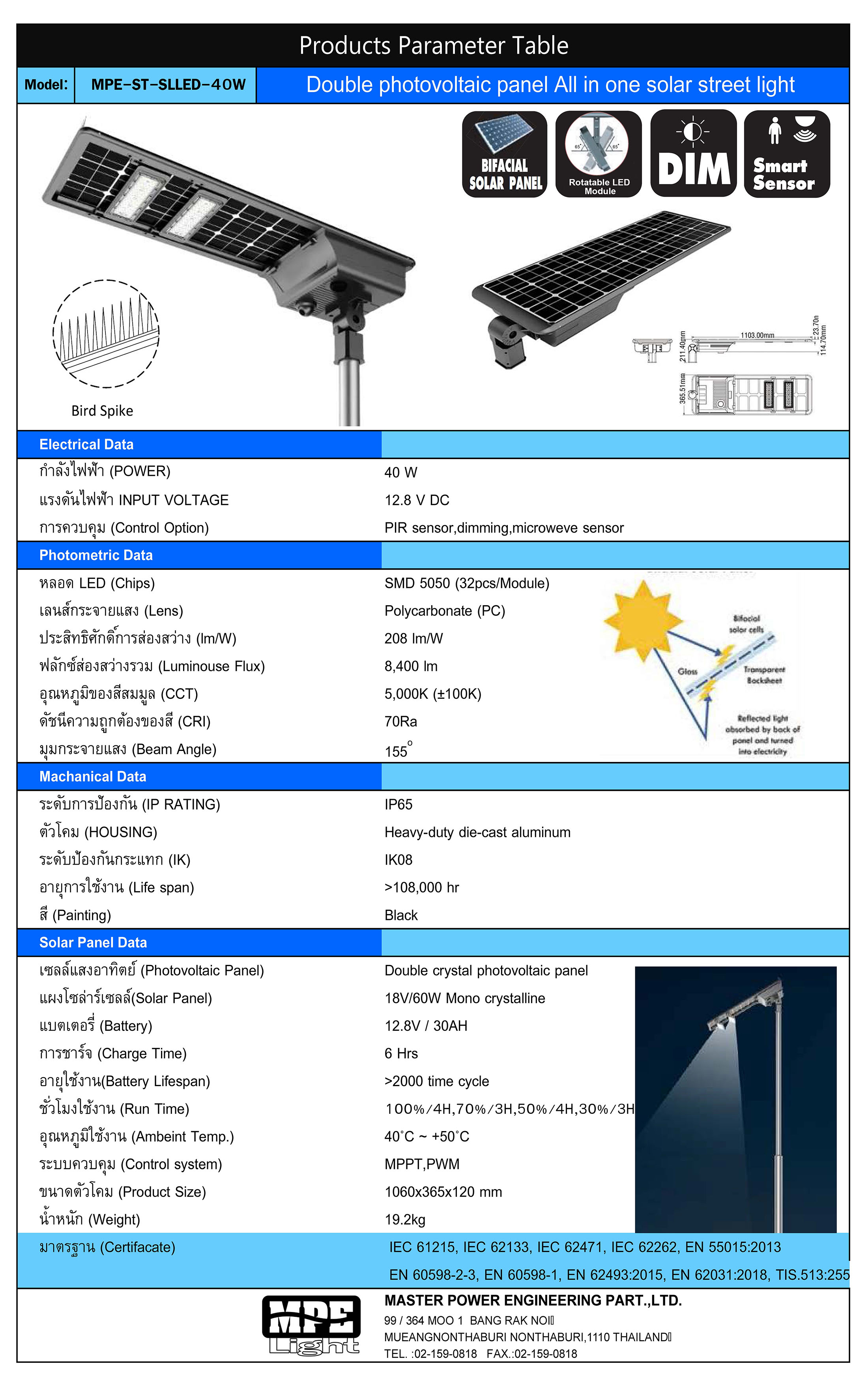 MPE ST SLLED 40W